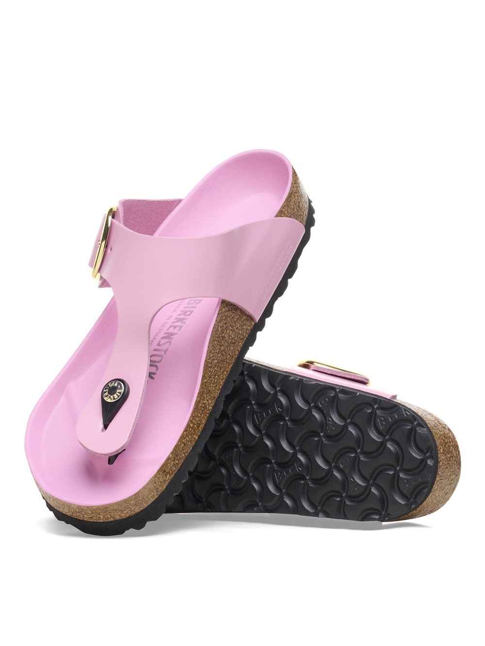 NEW Birkenstock Gizeh Big Buckle High Shine Fondant Pink SZ 37